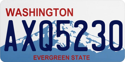 WA license plate AXQ5230