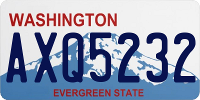 WA license plate AXQ5232