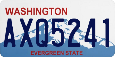 WA license plate AXQ5241
