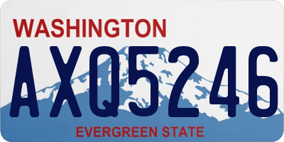 WA license plate AXQ5246