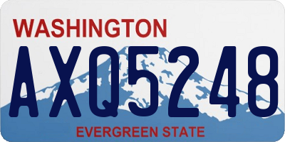 WA license plate AXQ5248