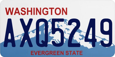 WA license plate AXQ5249