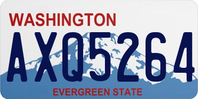 WA license plate AXQ5264
