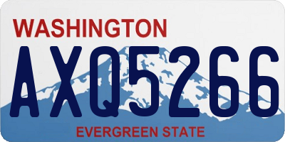 WA license plate AXQ5266