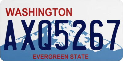 WA license plate AXQ5267
