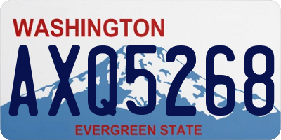 WA license plate AXQ5268