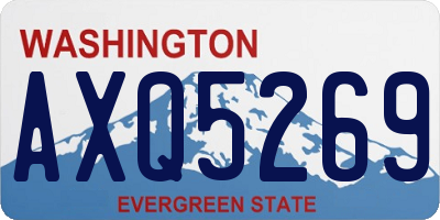 WA license plate AXQ5269