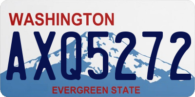 WA license plate AXQ5272