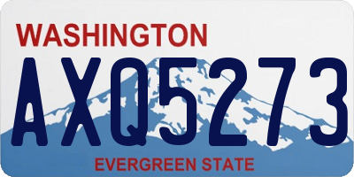 WA license plate AXQ5273