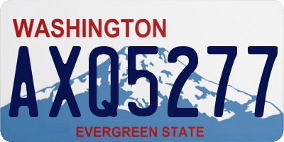 WA license plate AXQ5277