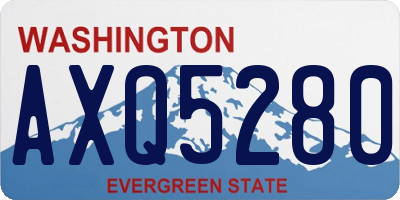 WA license plate AXQ5280