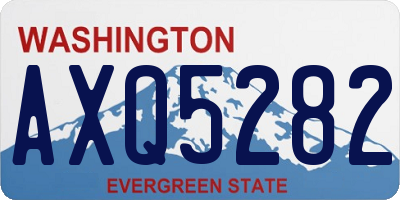 WA license plate AXQ5282