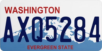 WA license plate AXQ5284
