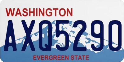 WA license plate AXQ5290
