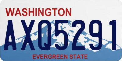 WA license plate AXQ5291