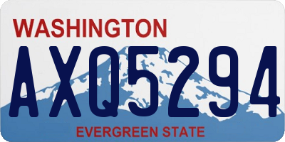 WA license plate AXQ5294