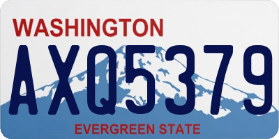 WA license plate AXQ5379