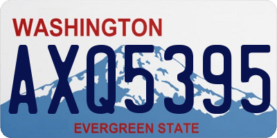 WA license plate AXQ5395
