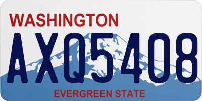 WA license plate AXQ5408