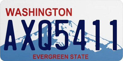 WA license plate AXQ5411