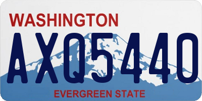 WA license plate AXQ5440
