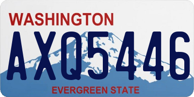 WA license plate AXQ5446
