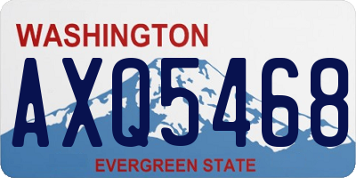 WA license plate AXQ5468