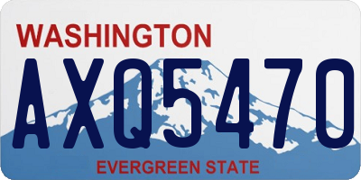 WA license plate AXQ5470