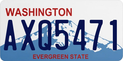 WA license plate AXQ5471