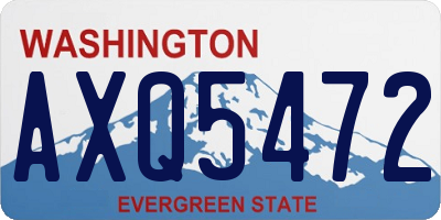 WA license plate AXQ5472