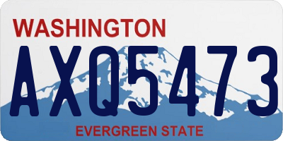 WA license plate AXQ5473