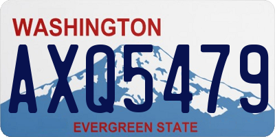 WA license plate AXQ5479