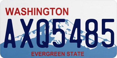 WA license plate AXQ5485
