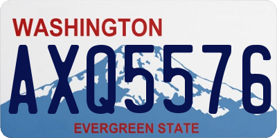 WA license plate AXQ5576