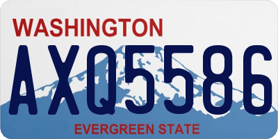 WA license plate AXQ5586