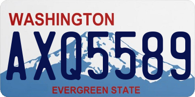 WA license plate AXQ5589