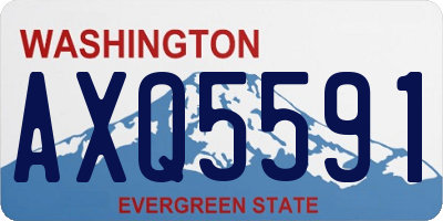 WA license plate AXQ5591