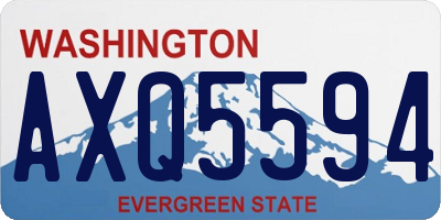 WA license plate AXQ5594