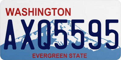 WA license plate AXQ5595