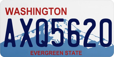 WA license plate AXQ5620