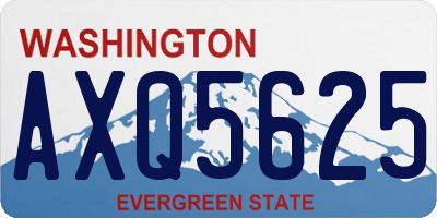 WA license plate AXQ5625