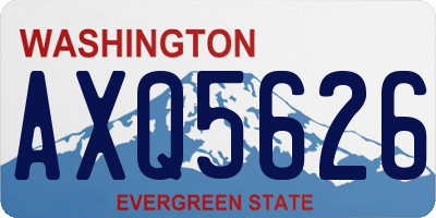 WA license plate AXQ5626
