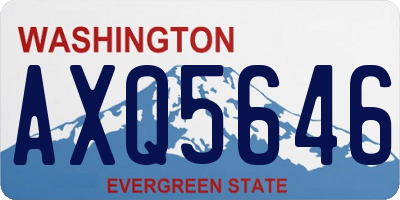 WA license plate AXQ5646