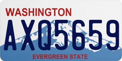 WA license plate AXQ5659