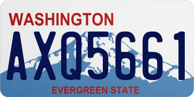 WA license plate AXQ5661