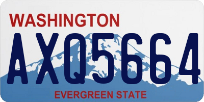 WA license plate AXQ5664