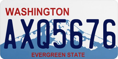 WA license plate AXQ5676