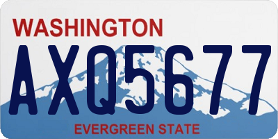 WA license plate AXQ5677