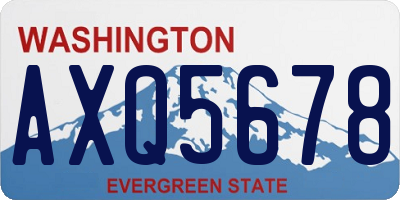 WA license plate AXQ5678