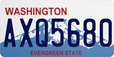 WA license plate AXQ5680